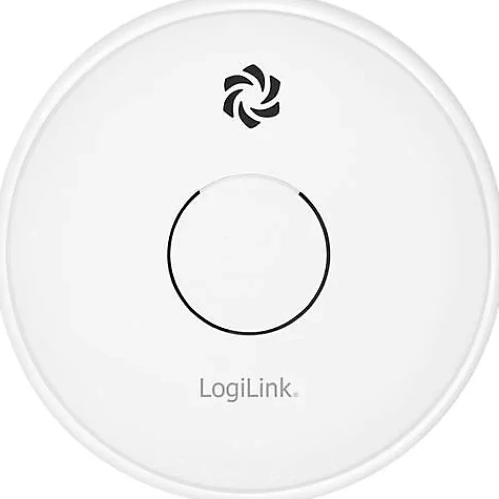 LogiLink détecteur de fumée SC0015 à pile 9 V, alarme 85 dB, capteur photoélectrique, montage mural ou plafond