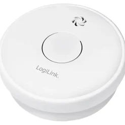 LogiLink détecteur de fumée SC0015 à pile 9 V, alarme 85 dB, capteur photoélectrique, montage mural ou plafond