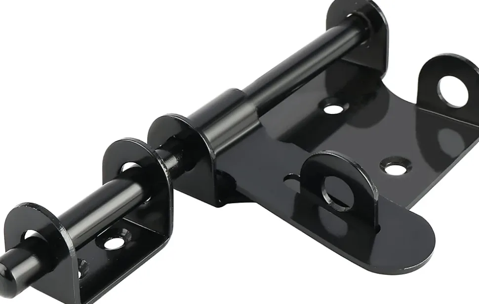 Loquet de porte extérieur, loquet de porte extérieur en acier inoxydable, noir