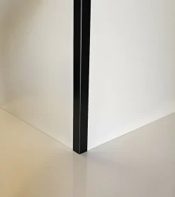 Lot 5 Cornières d'angle RAL 9005 Sat Noir - épaisseur 1mm - Long 150 cm (4 cm x 4,5 cm )