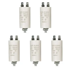 LOT 5 x Condensateur 1.5MF Cosses Micro Farad 450V Condo Moteur NEDIS
