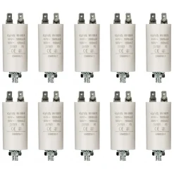 LOT 10 X CONDENSATEUR 4.5UF 450 V + COSSES CONDO 4,5MF NEDIS