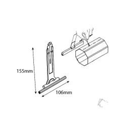 Lot de 3 - Attaches souples 150/165 pour volet roulant