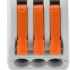 Lot de 5 bornes de connexion 3 fils avec levier