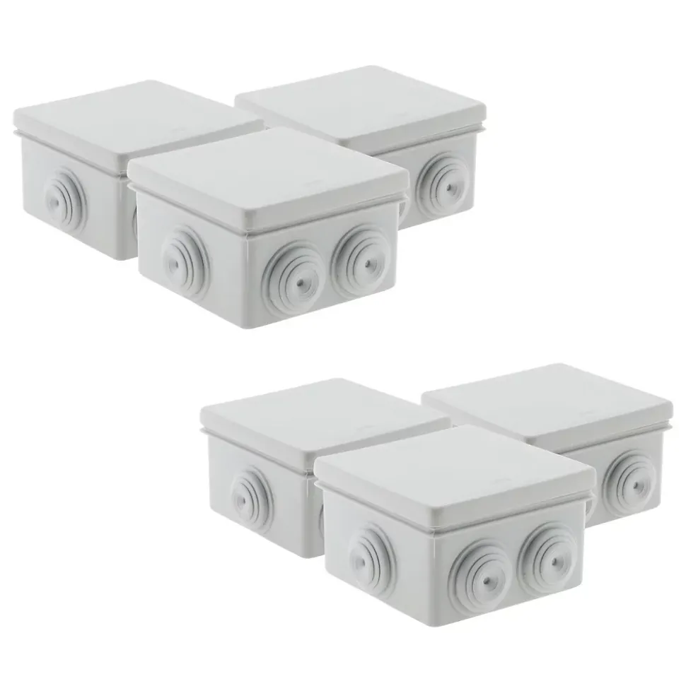 Lot de 6 boîtes de dérivation étanches IP55 Zenitech