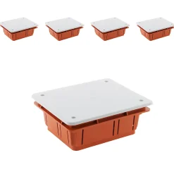 Lot de 5 boîtes dérivation à encastrer - Zenitech