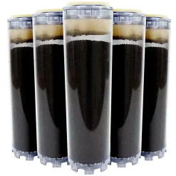 Lot de 5 Cartouches au Charbon Actif 9 pouces 3/4 - Elimination du Chlore / Mauvais Goût et Odeurs pour l'Eau de Boisson