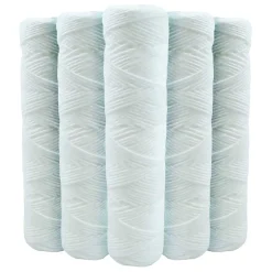 Lot de 5 Cartouches Bobinée Filtre à Eau Anti Sédiments 9 pouces 3/4 - 5 microns Compatibles Filtre 10 pouces