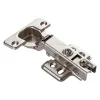 Lot de 8 charnières de porte d'armoire de cuisine en acier à 110 degrés, fermeture lente, clip de 35 mm