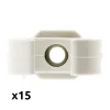 Lot de 150 clips diamètre 25mm sans chevilles - Zenitech