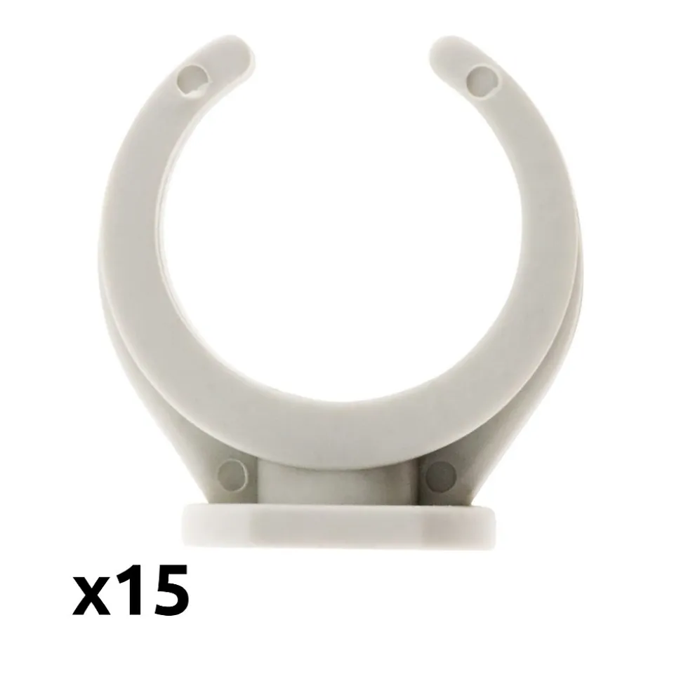 Lot de 150 clips diamètre 25mm sans chevilles - Zenitech