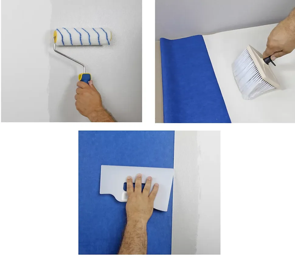 Lot de 2 colles Papiers Peints en Pâte Semin Sem-Pro XXL, Prêt à l'Emploi, Seau de 5 kg