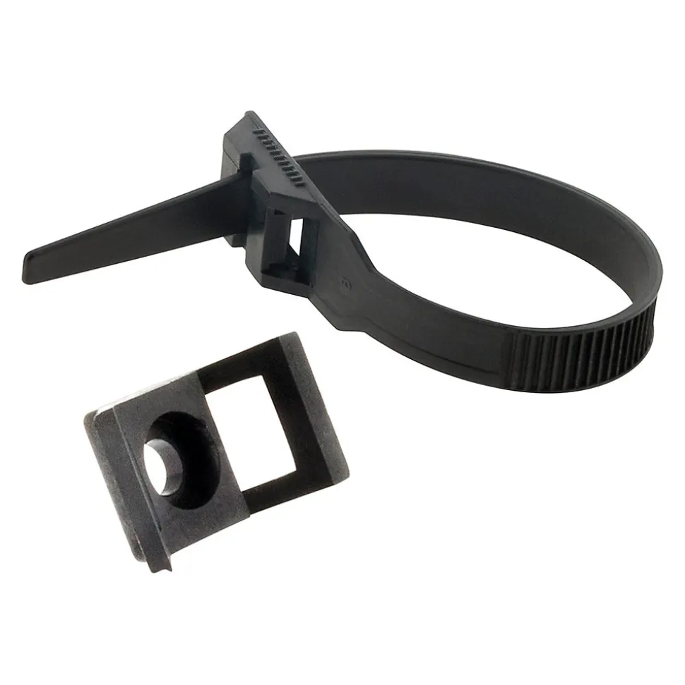 Lot de 25 colliers de câblage 9x 180mm - Noir - Zenitech