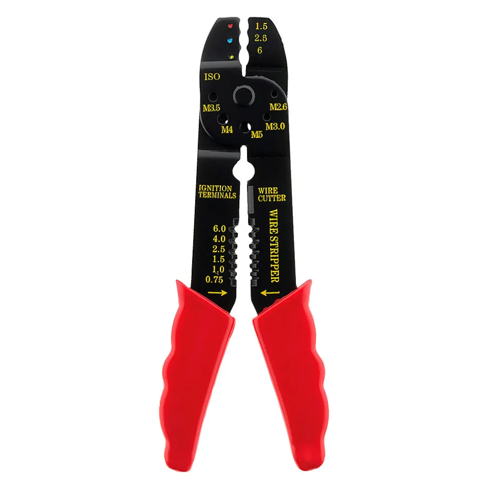 Lot de 50 cosses assorties + pince à sertir - Zenitech