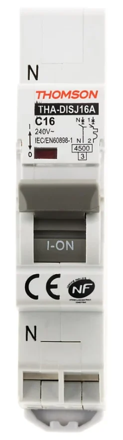 Lot de 6 disjoncteurs PH+N 16A NF Thomson