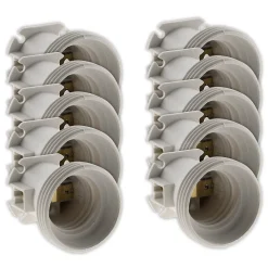 Lot de 50 douilles de chantier E27 sans bague - Zenitech