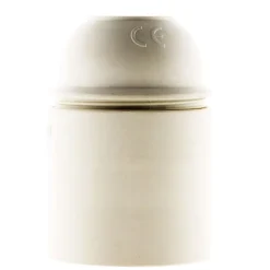 Lot de 2 douilles lisses sans bague E27 - Blanc - Zenitech