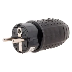 Lot de 10 fiches caoutchouc mâles 16A 2P+T - Zenitech
