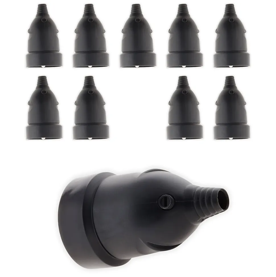 Lot de 10 fiches femelles 16A 2P+T - Noir - Zenitech