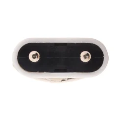 Lot de 10 fiches mâles 2P 6A latérales - Blanc - Zenitech