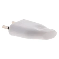 Lot de 10 fiches mâles 2P 6A latérales - Blanc - Zenitech