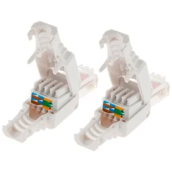 Lot de 100 fiches RJ45 CAT 6 sans outil - Zenitech