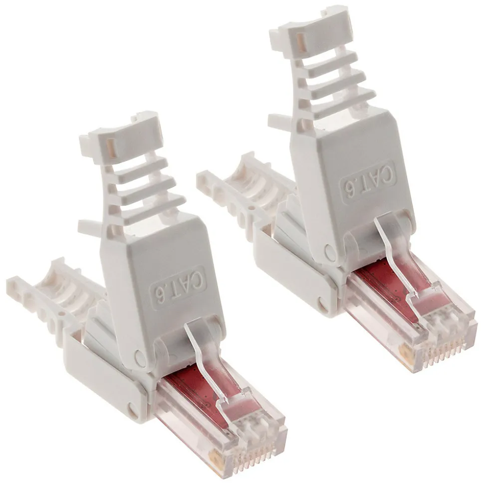 Lot de 100 fiches RJ45 CAT 6 sans outil - Zenitech