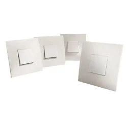 Lot de 4 interrupteurs va-et-vient blanc Diall