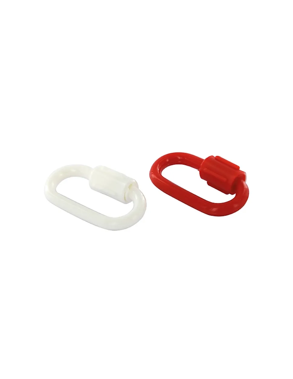 Lot de 2 maillons rapides 6mm, rouge/blanc - THIRARD