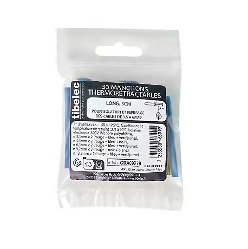 Lot De 30 Manchons Thermorétractables
