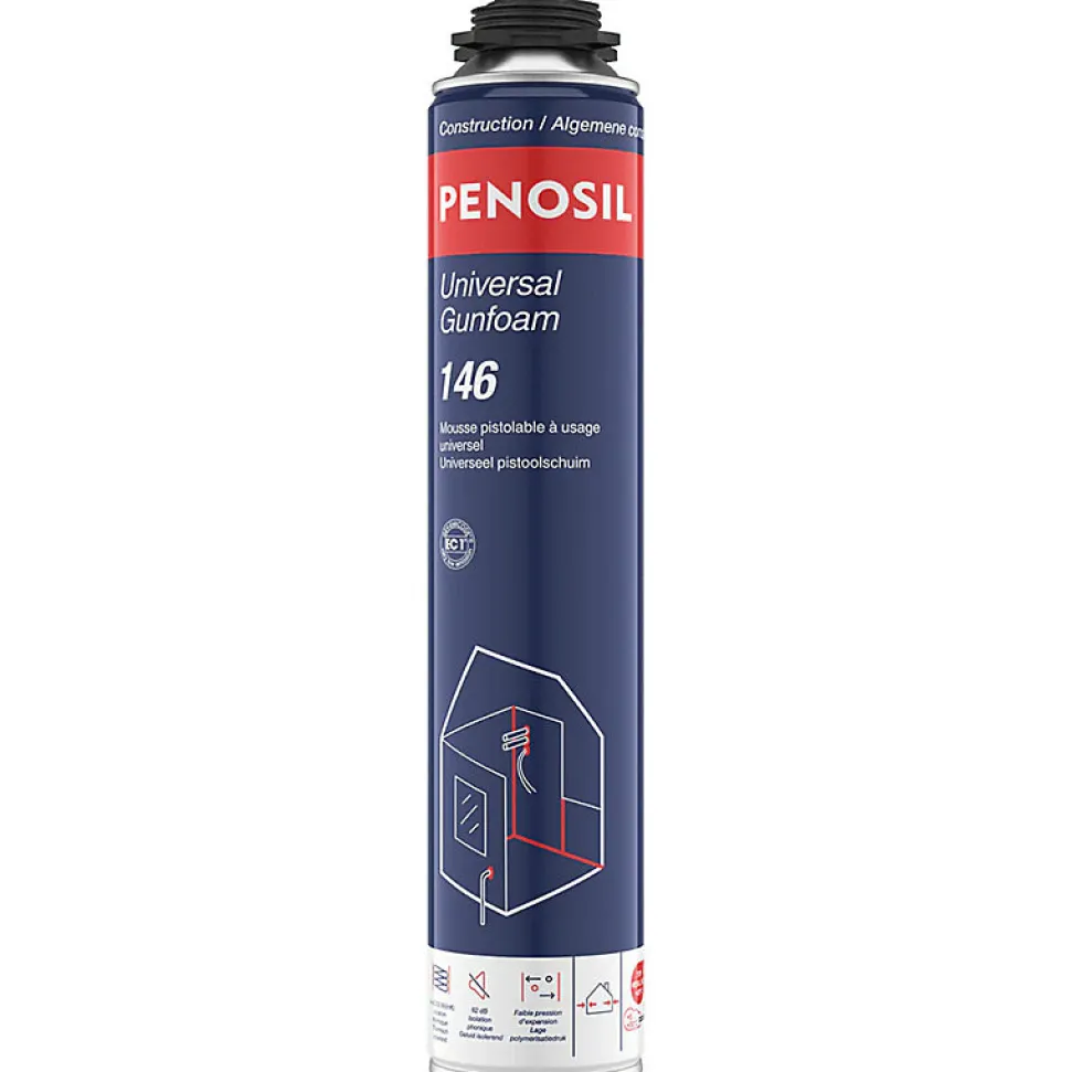 Lot de 24 Mousses polyuréthanes Universal Gunfoam 146 pistolable 690ml PENOSIL