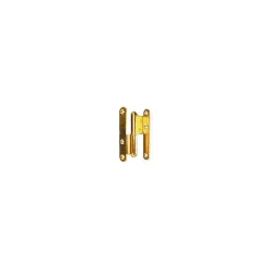 Lot de 12 paumelles menuiserie bois coudée - TORBEL Argent 60 Droite 100