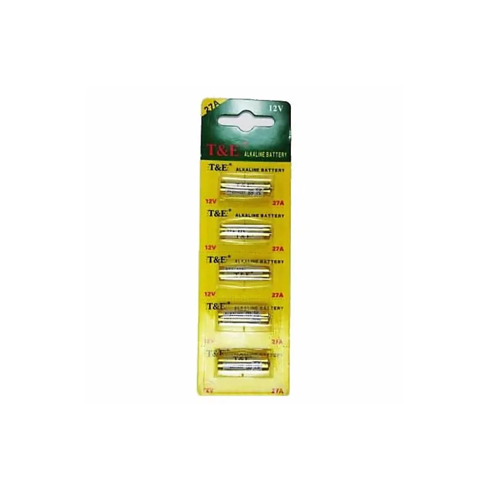 lot de 5 piles 27a 12v, a27 pour alarme