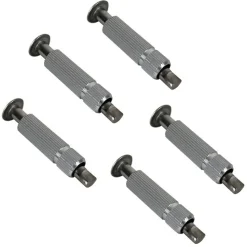 Lot de 5 pitons douilles escamotables en inox - Diam 12 mm - Linxor