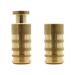 Lot de 5 pitons escamotables en laiton - Diam 20 mm - Linxor