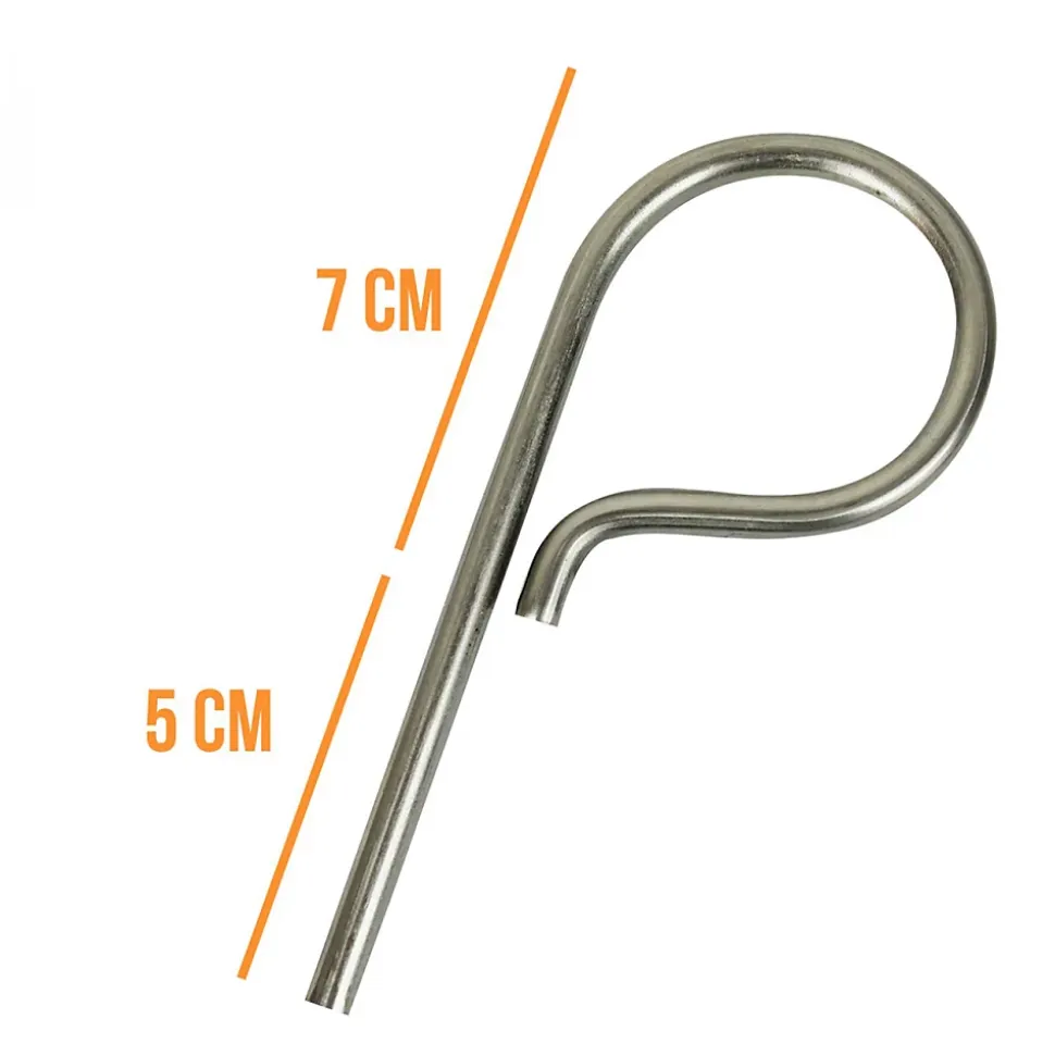 Lot de 5 pitons P Standard en inox 12 cm - Linxor