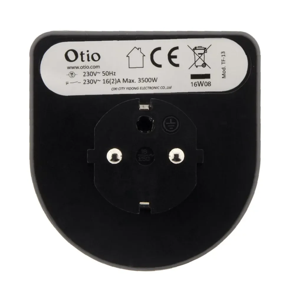 Lot de 2 programmateurs mécaniques - Noir - Otio