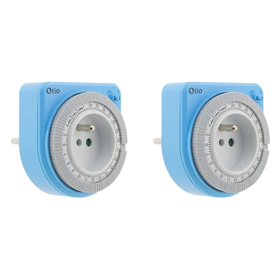 Lot de 2 programmateurs mécaniques - Bleu - Otio