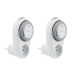 Lot de 2 programmateurs quotidiens T-10 - Blanc - Otio