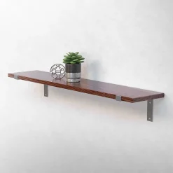 Lot de 4 équerre d'Etagere murale équerre fixation en métal gris