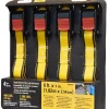 LOT DE 4 SANGLES CATERPILLAR AVEC CROCHETS