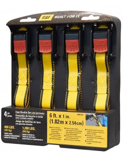 LOT DE 4 SANGLES CATERPILLAR AVEC CROCHETS