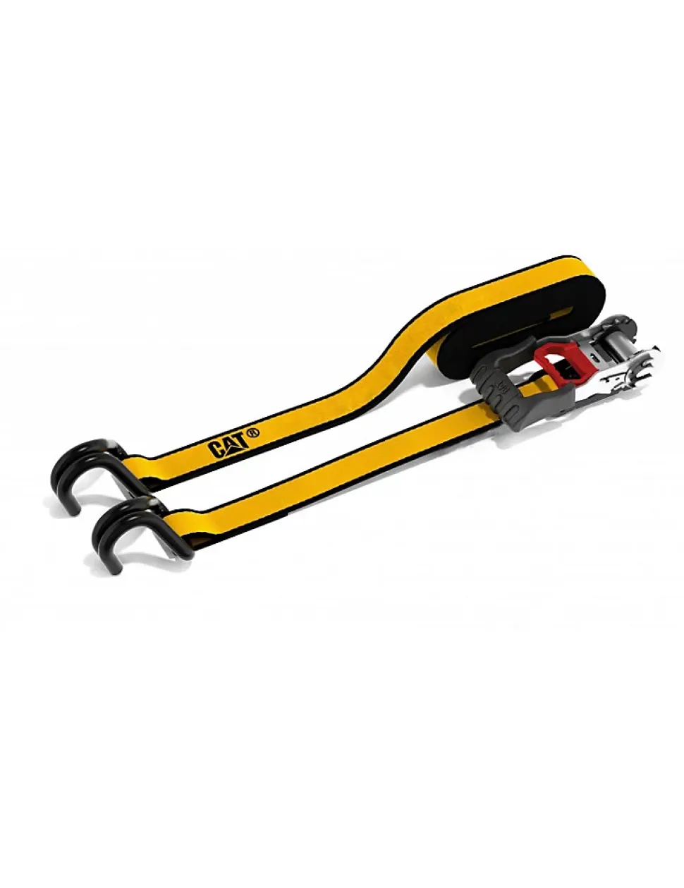 LOT DE 2 SANGLES D'ARRIMAGE A CLIQUET CATERPILLAR