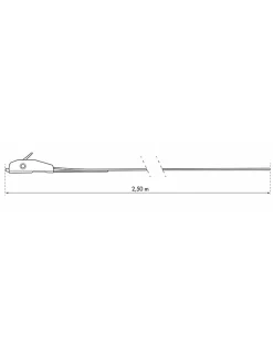 Lot de 2 sangles de serrage, 2.5m à boucle autoserrante, rouge - THIRARD