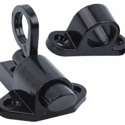 Lot de 2 serrures de porte en aluminium, serrures de fenêtre, porte-fenêtre, anneau antivol, serrure de porte en aluminium