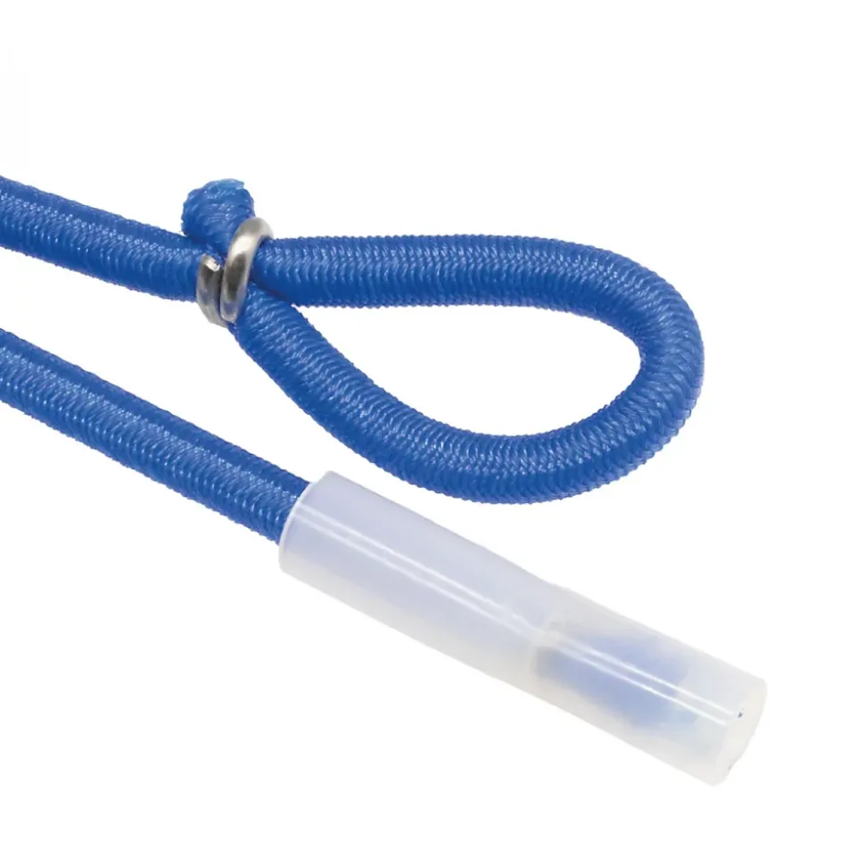 Lot de 10 tendeurs cabiclic - 1 embout et 1 boucle - 120 cm - Bleu - Linxor