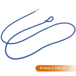 Lot de 10 tendeurs cabiclic - 1 embout et 1 boucle - 120 cm - Bleu - Linxor