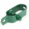 Lot de 10 tendeurs en acier galvanisé plastifié N3 pour fil de grillage - Vert - Linxor