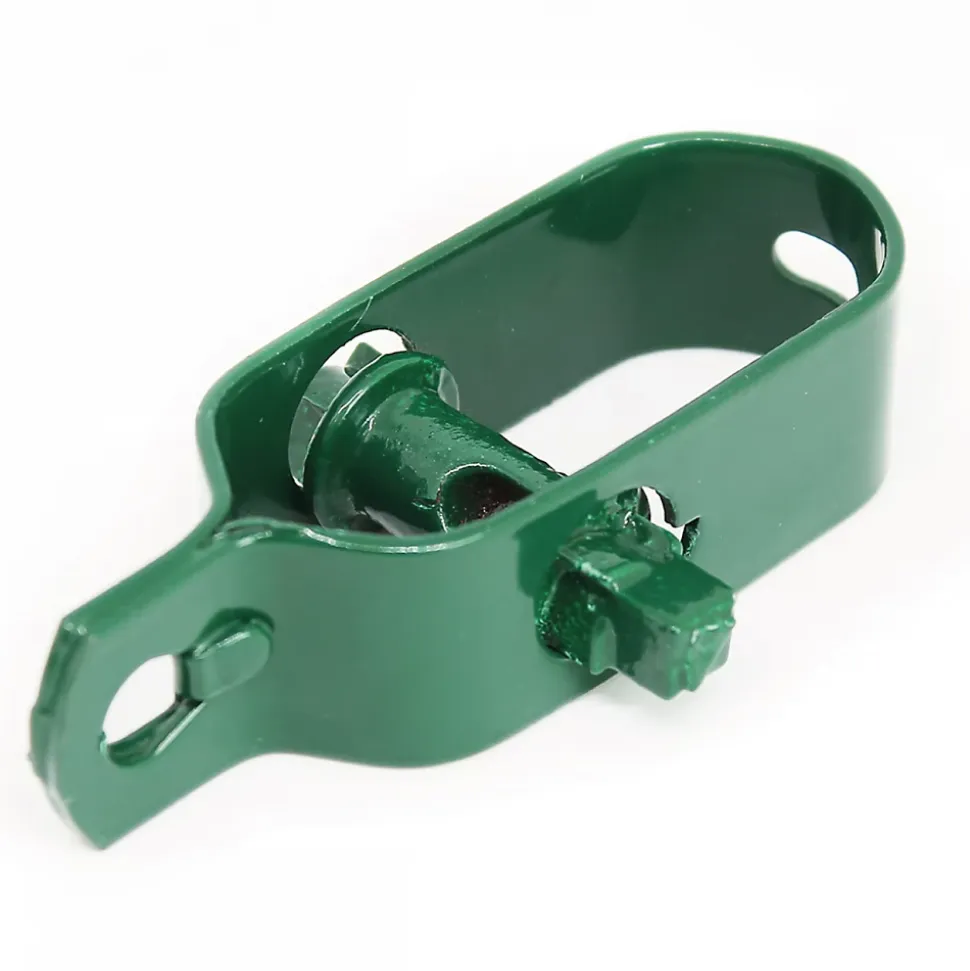 Lot de 10 tendeurs en acier galvanisé plastifié N3 pour fil de grillage - Vert - Linxor