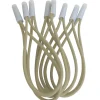 Lot de 10 tendeurs sandows Cabiclic avec embout basculant - Beige - Linxor